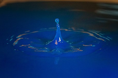 Wassertropfen Blau